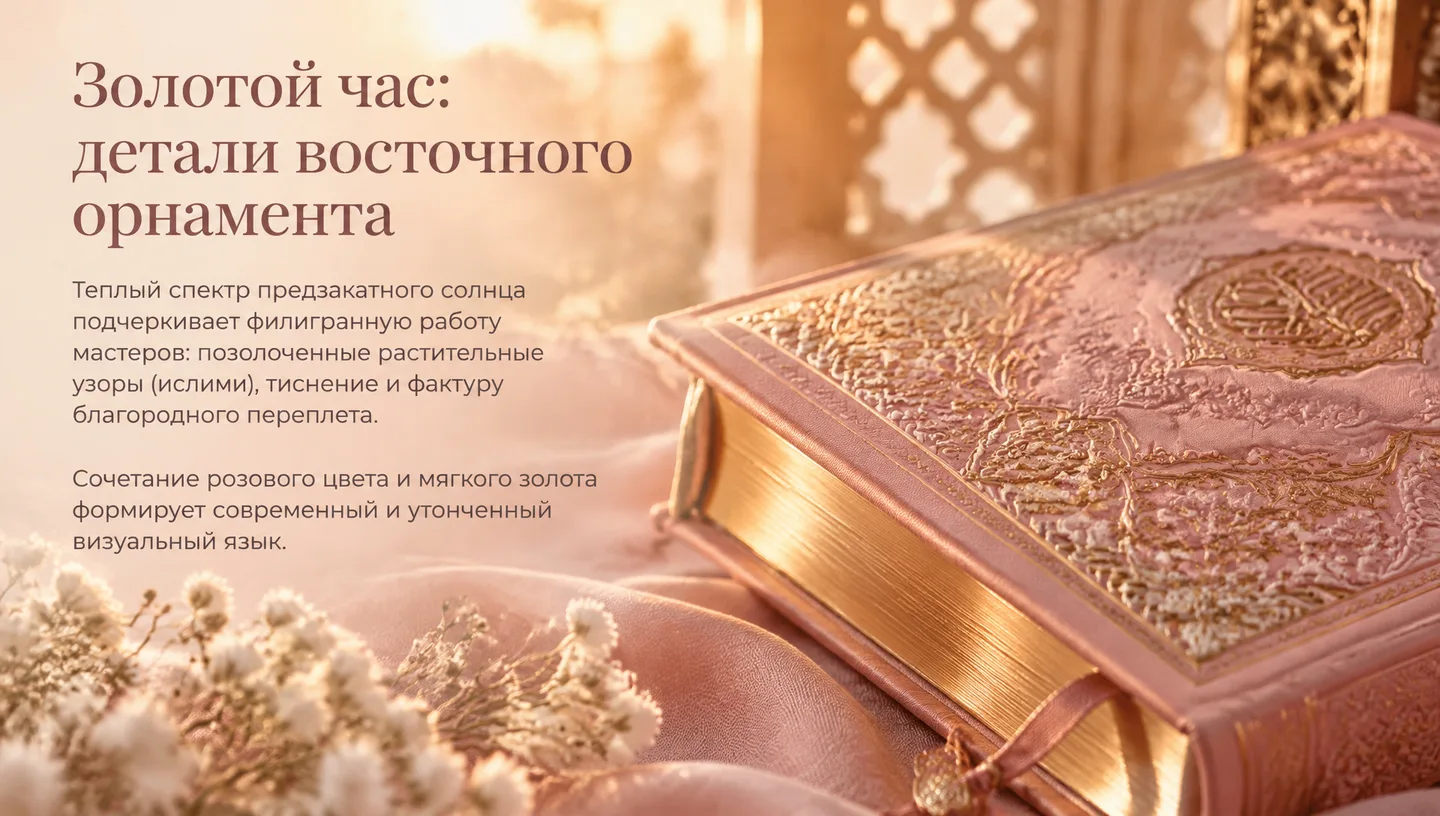 Золотой час: детали восточного орнамента