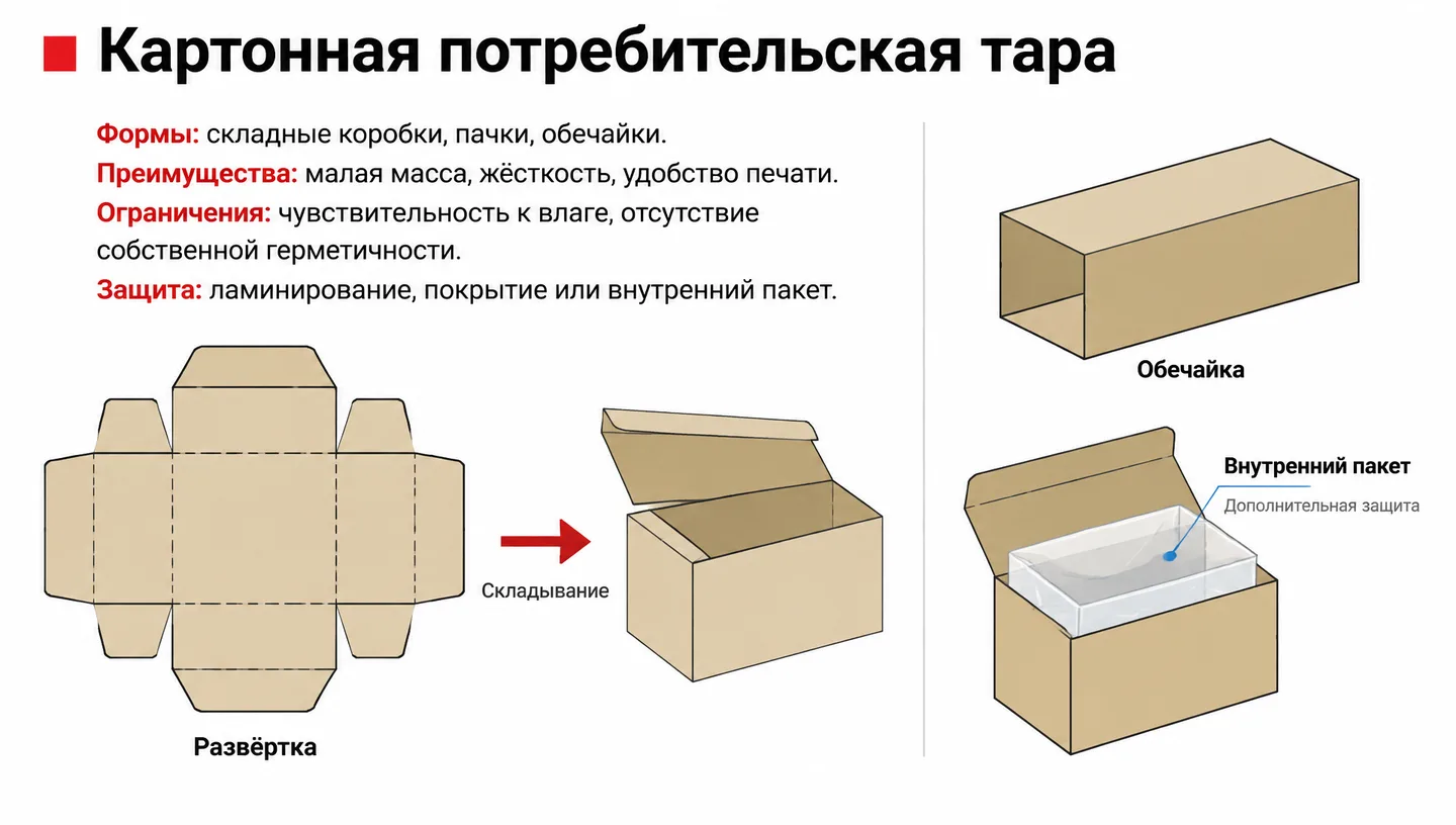 Картонная потребительская тара