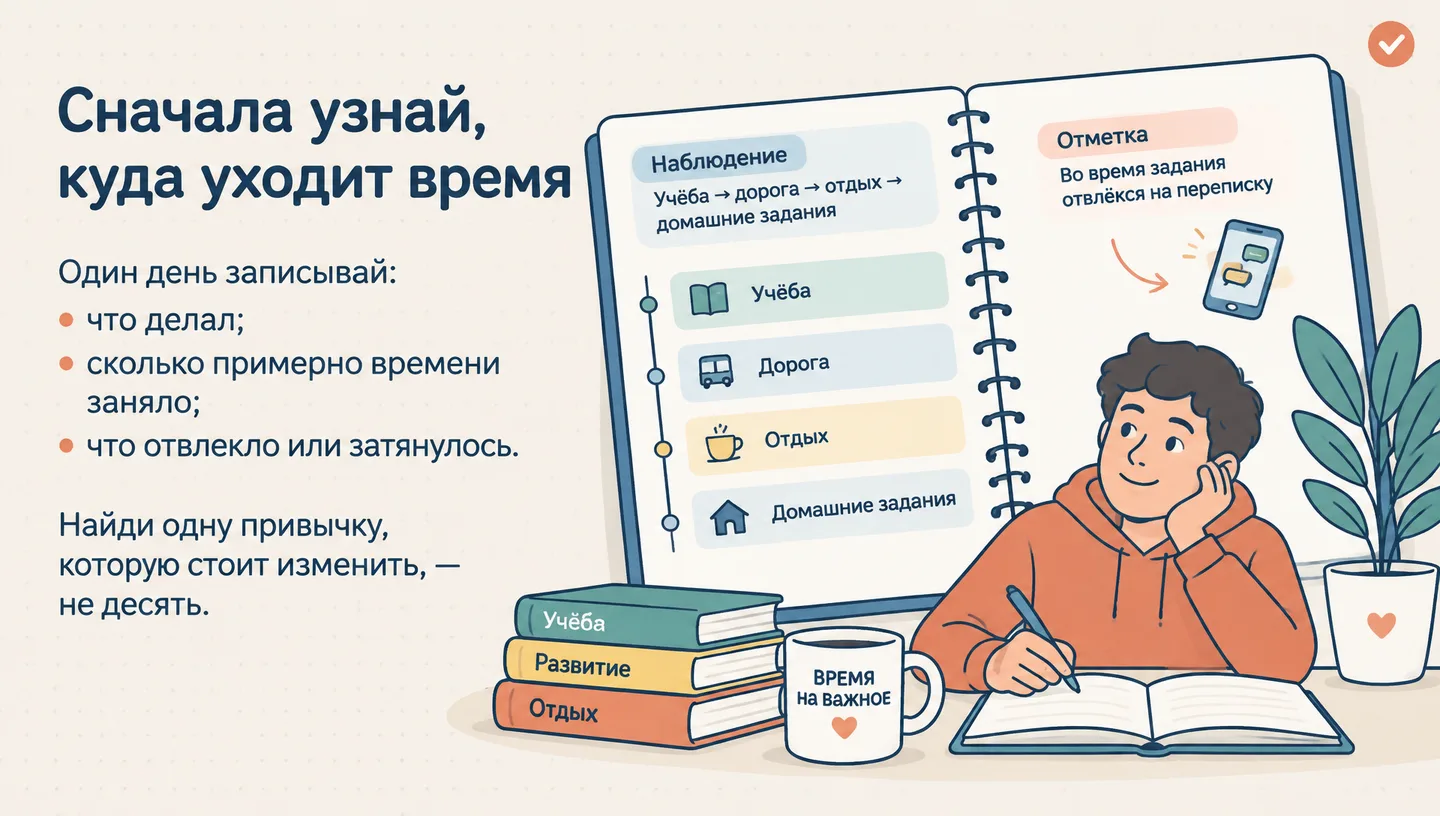 Сначала узнай, куда уходит время