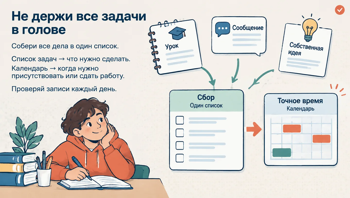 Не держи все задачи в голове