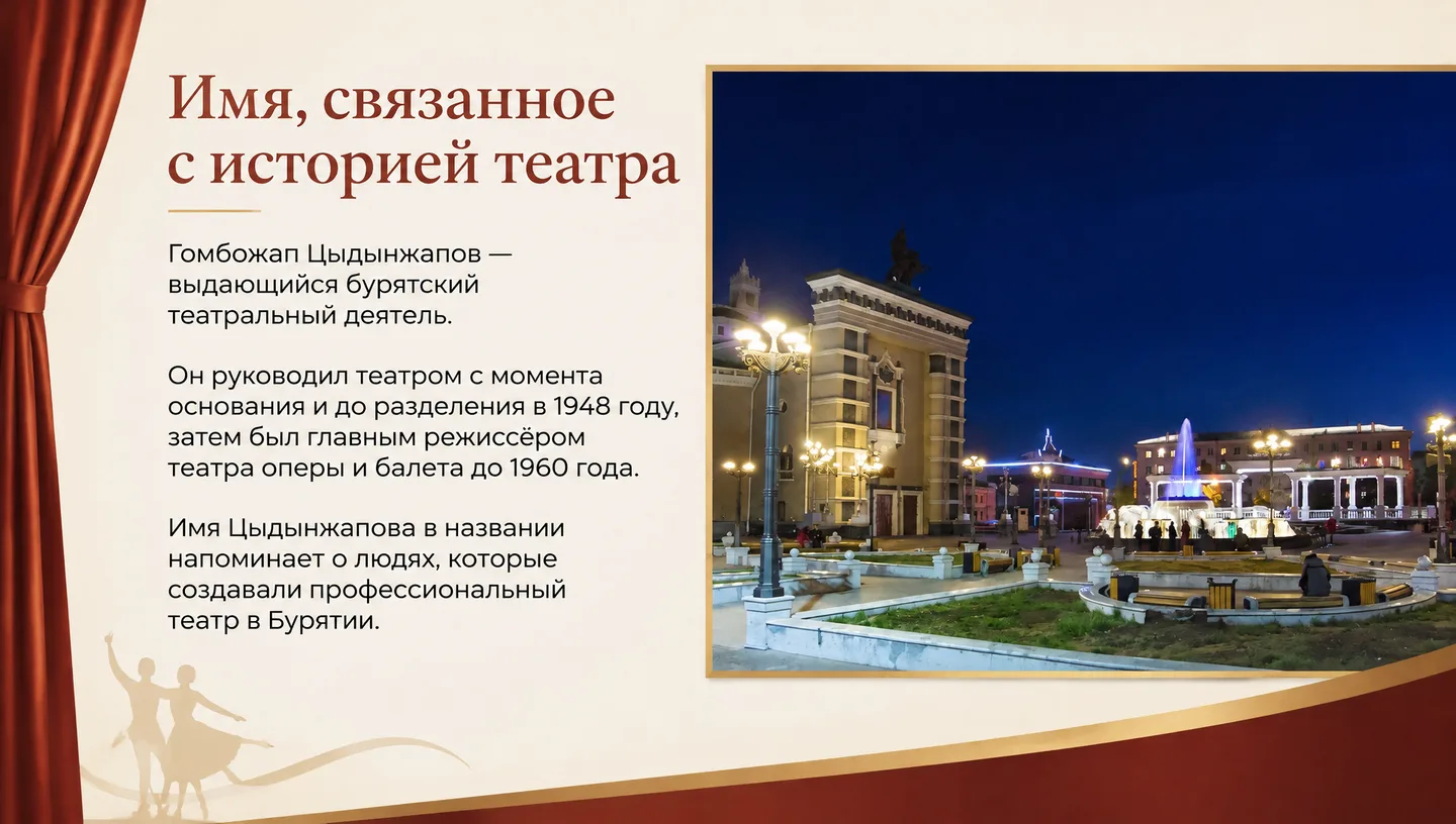 Имя, связанное с историей театра