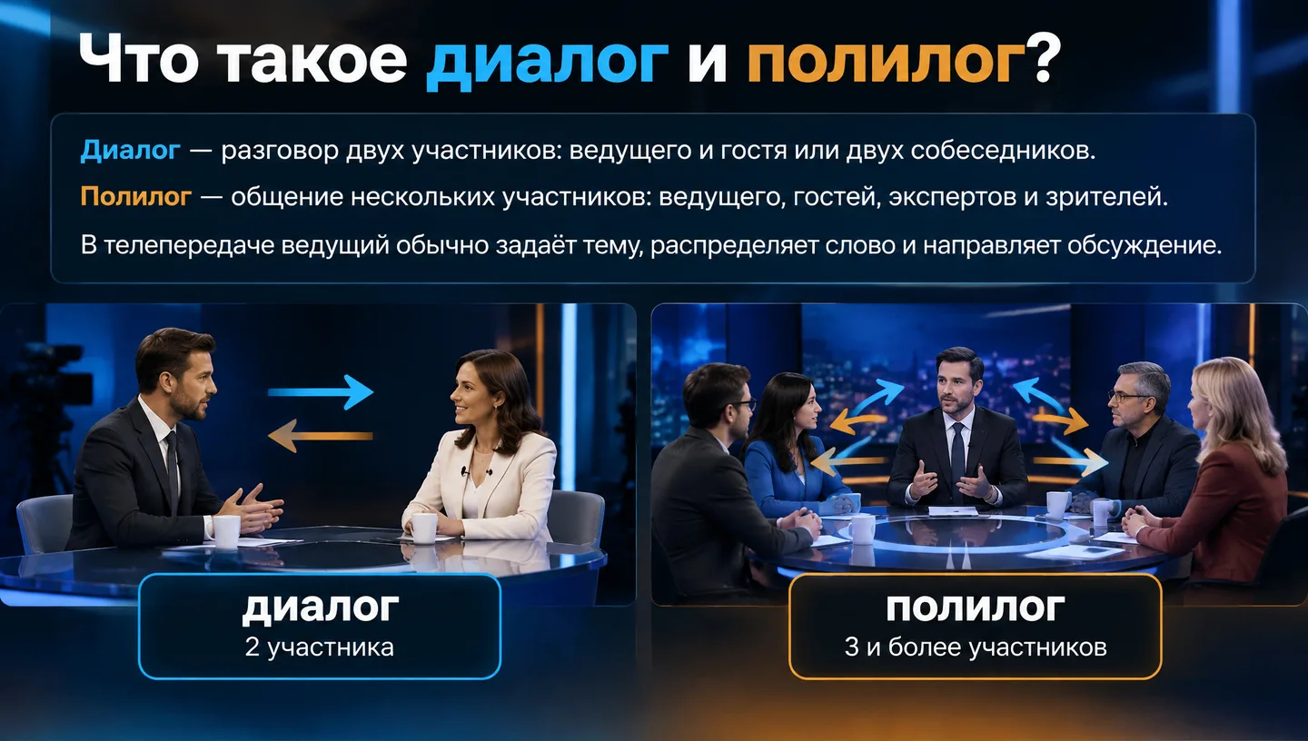 Что такое диалог и полилог?