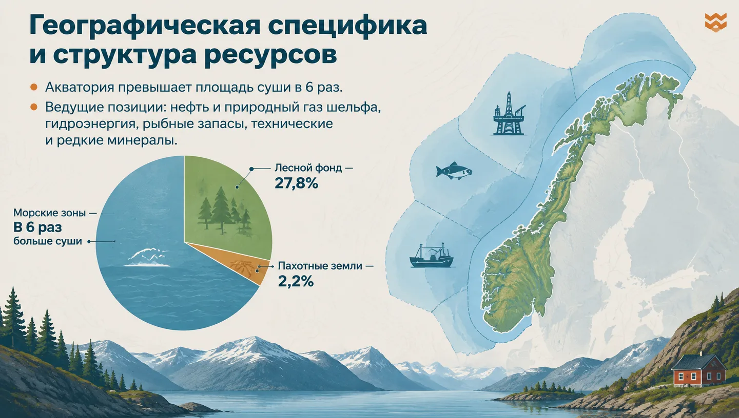 Географическая специфика и структура ресурсов
