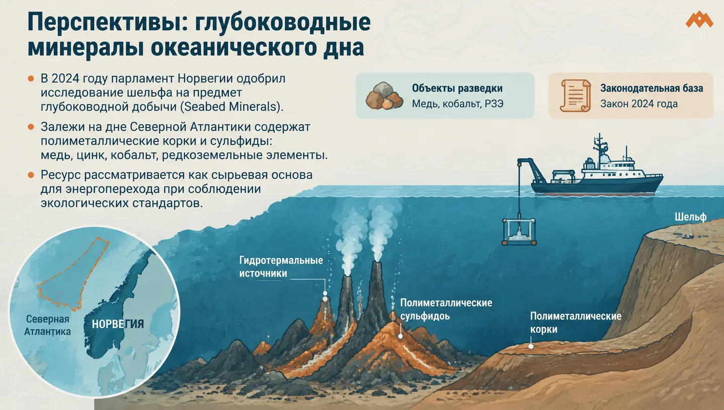 Перспективы: глубоководные минералы океанического дна