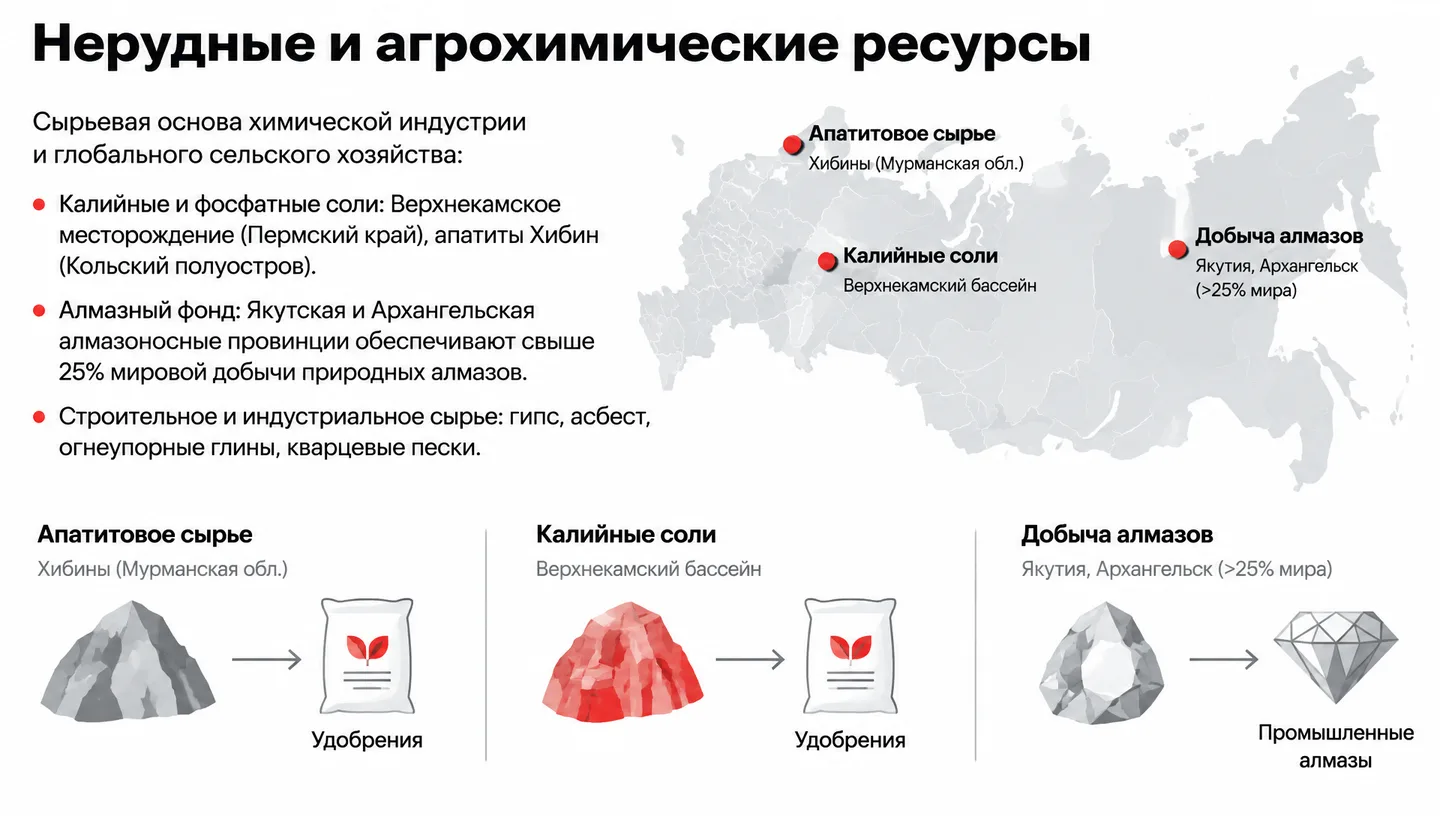 Нерудные и агрохимические ресурсы