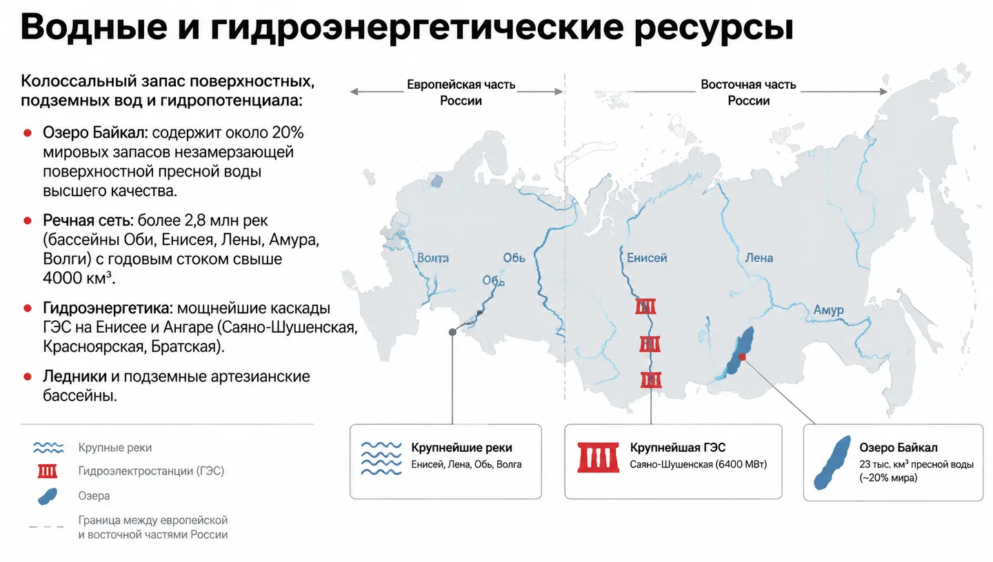 Водные и гидроэнергетические ресурсы
