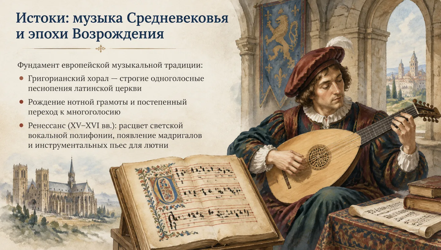 Истоки: музыка Средневековья и эпохи Возрождения