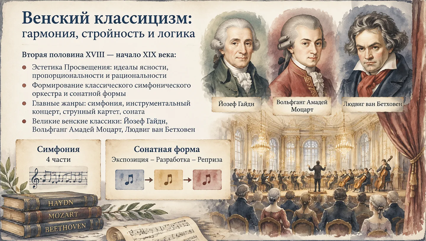 Венский классицизм: гармония, стройность и логика