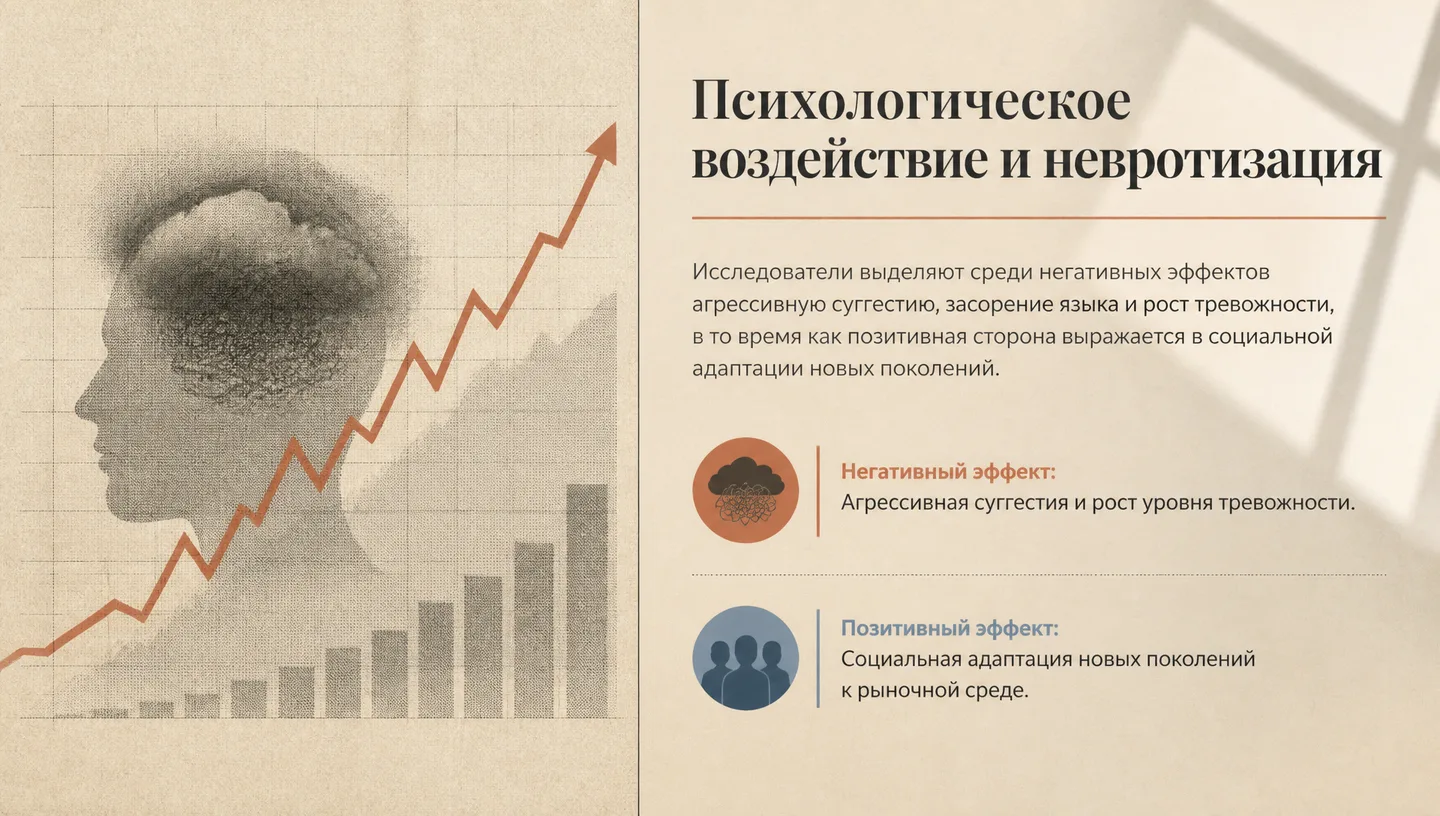 Психологическое воздействие и невротизация