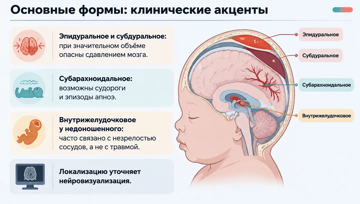 Основные формы: клинические акценты