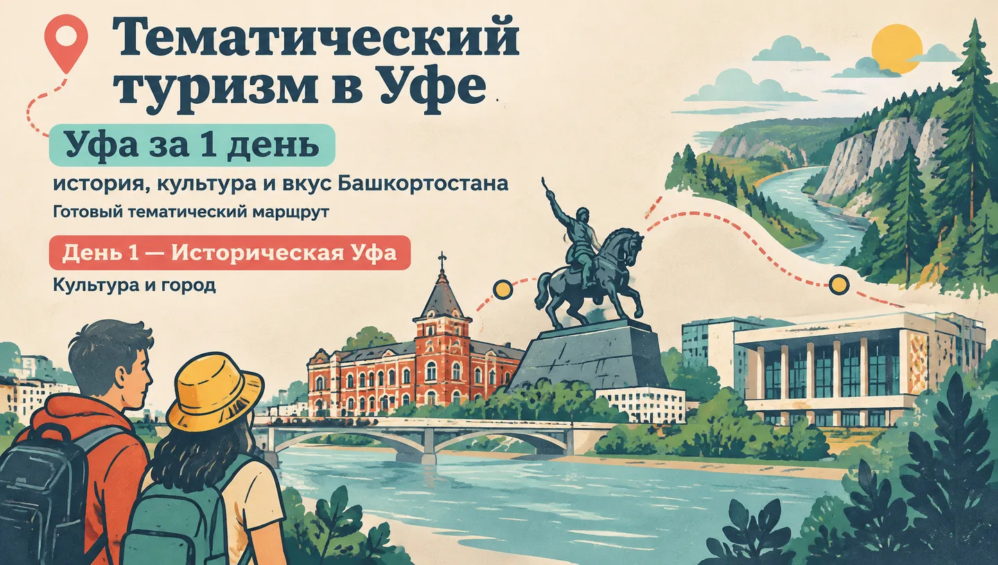 Первый слайд: Тематический туризм в Уфе