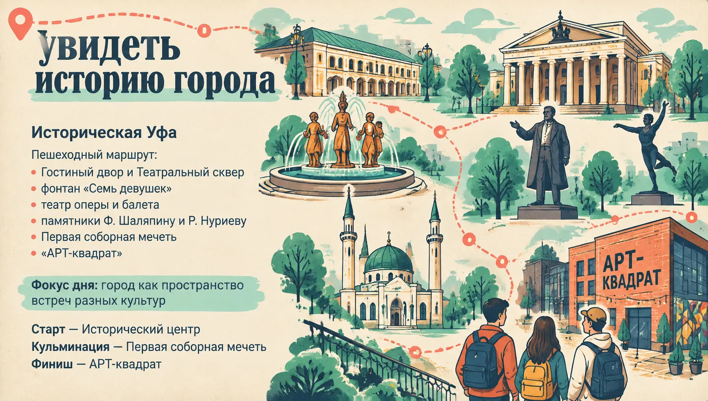 увидеть историю города