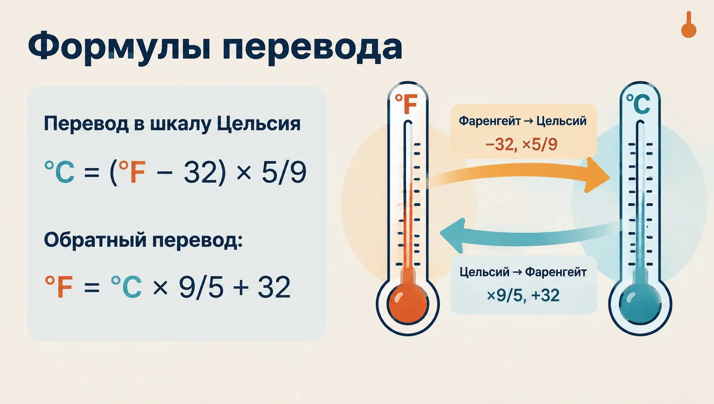 Формулы перевода