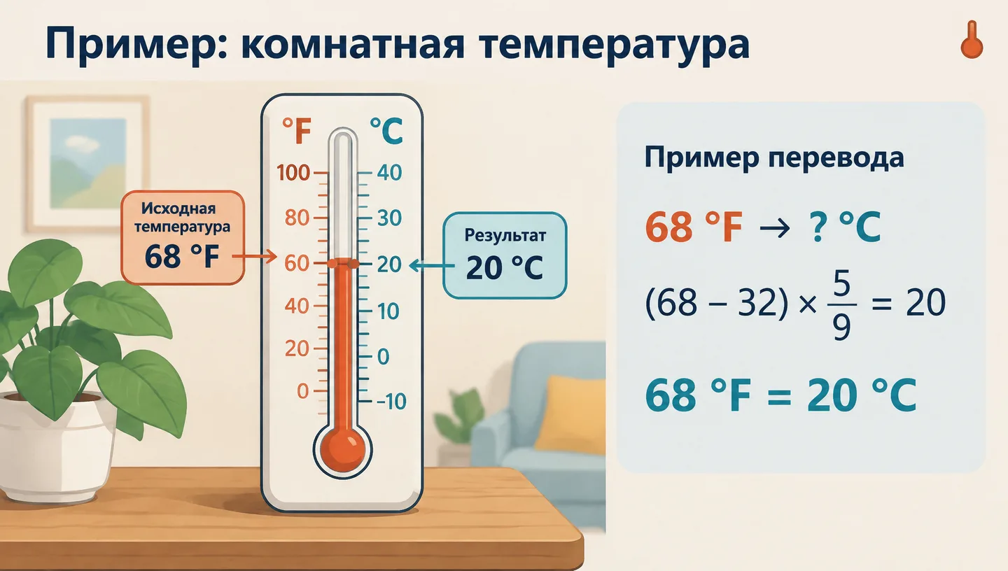 Пример: комнатная температура