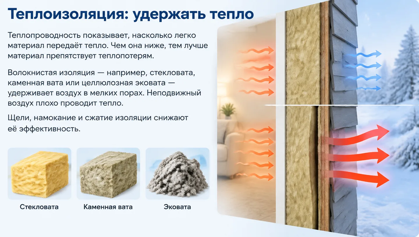 Теплоизоляция: удержать тепло