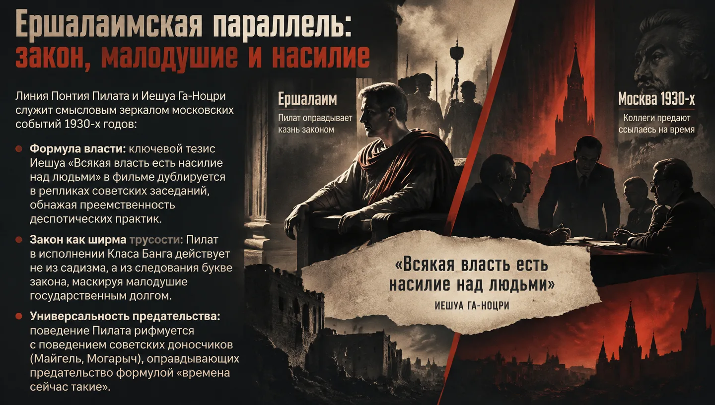 Ершалаимская параллель: закон, малодушие и насилие