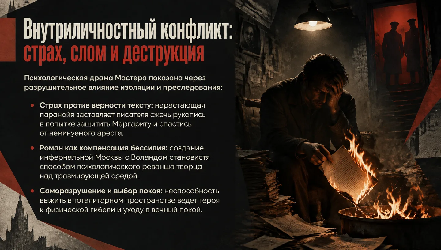 Внутриличностный конфликт: страх, слом и деструкция