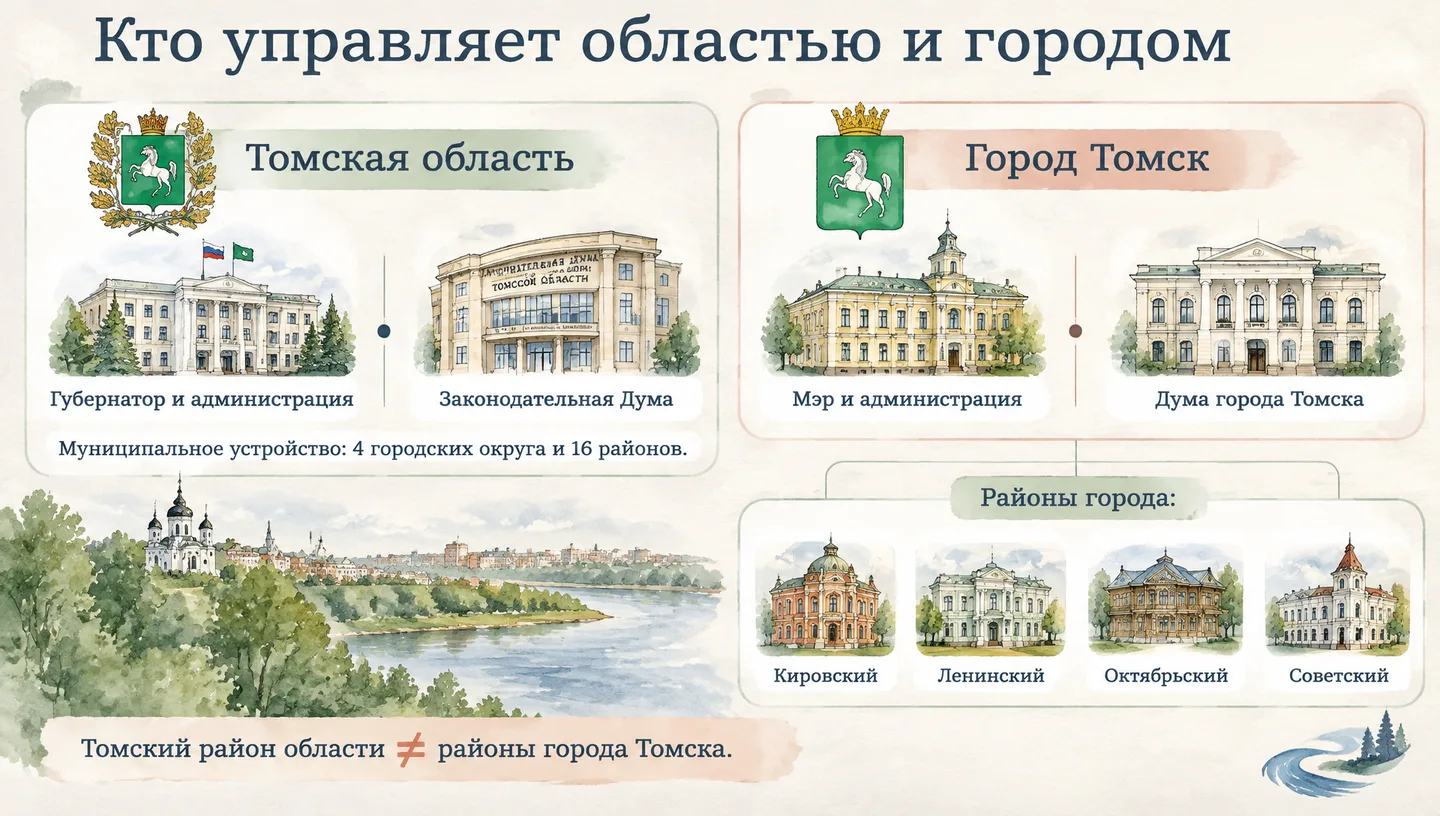 Кто управляет областью и городом