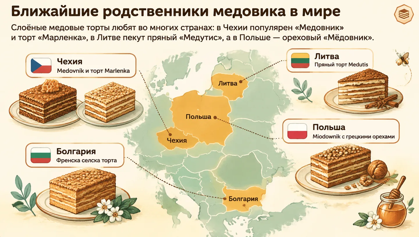 Ближайшие родственники медовика в мире