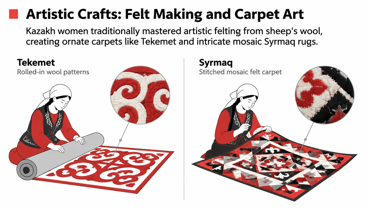 Artistic Crafts: Felt Making and Carpet Art