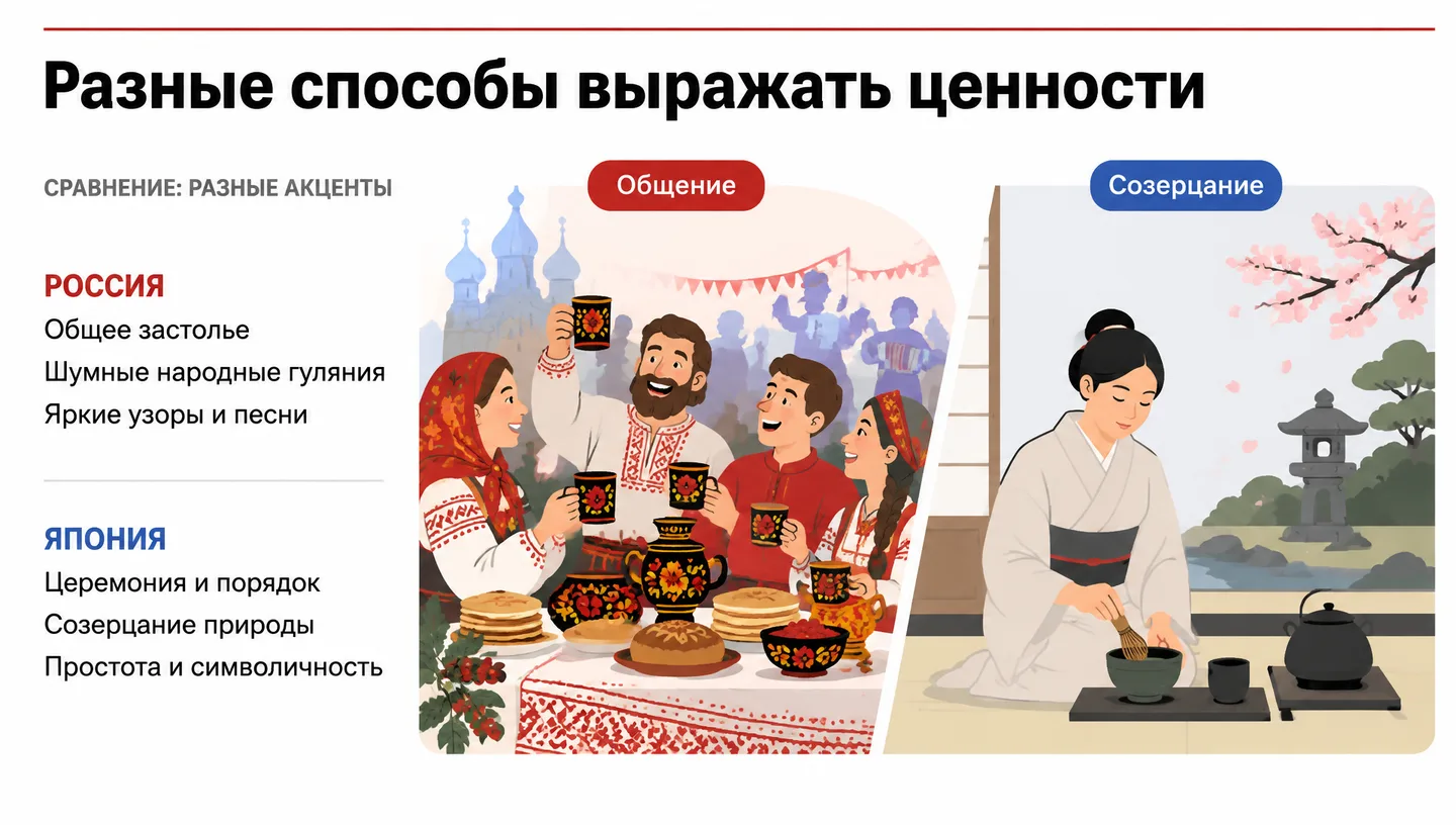Разные способы выражать ценности