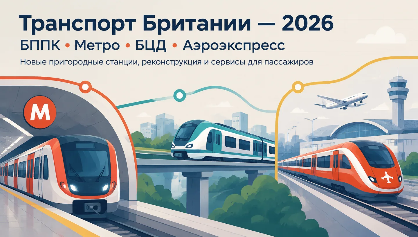 Первый слайд: Транспорт Британии — 2026