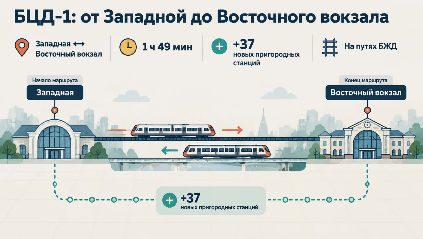 БЦД-1: от Западной до Восточного вокзала