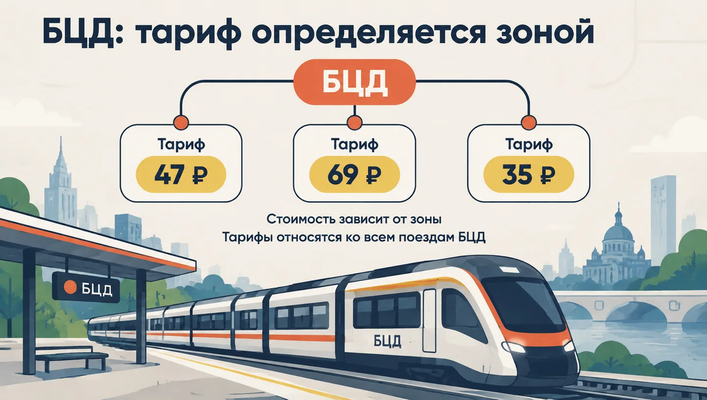 БЦД: тариф определяется зоной