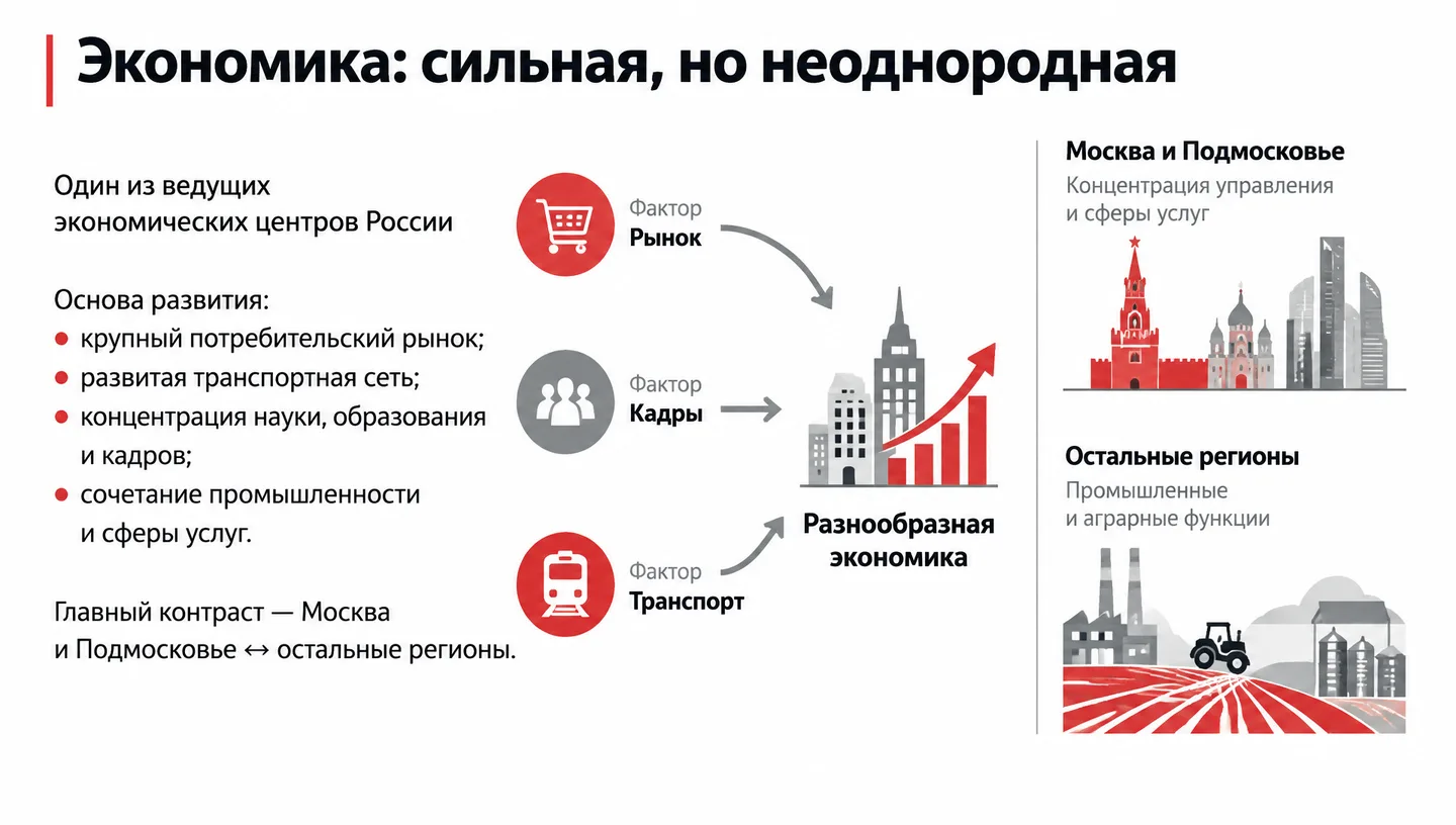 Экономика: сильная, но неоднородная