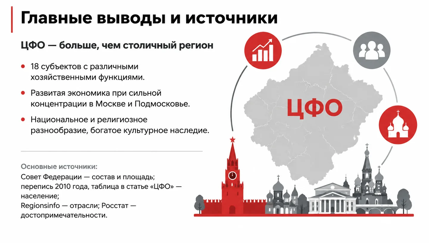 Главные выводы и источники