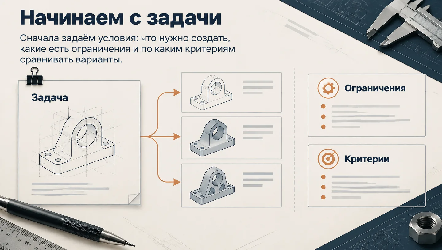 Начинаем с задачи