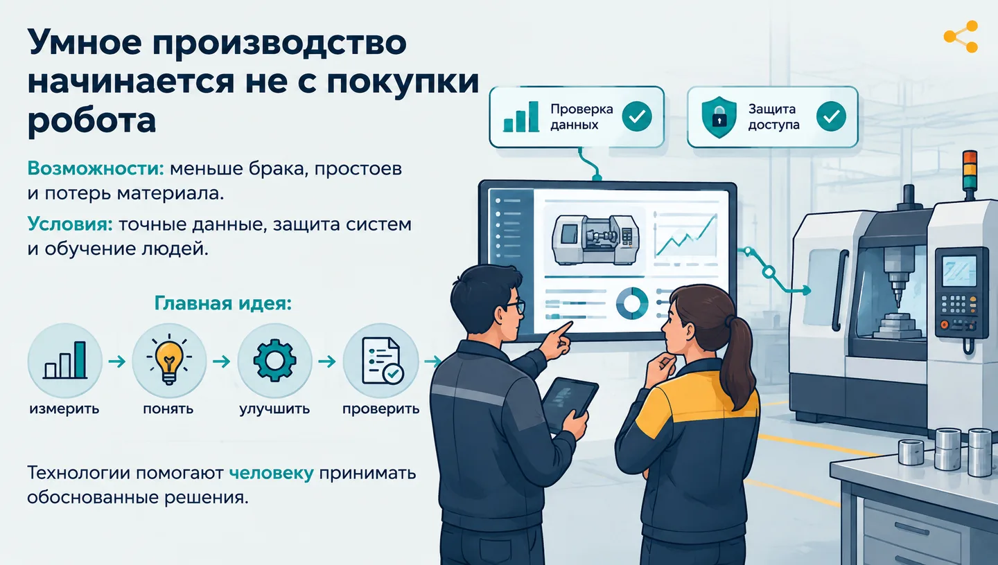Умное производство начинается не с покупки робота