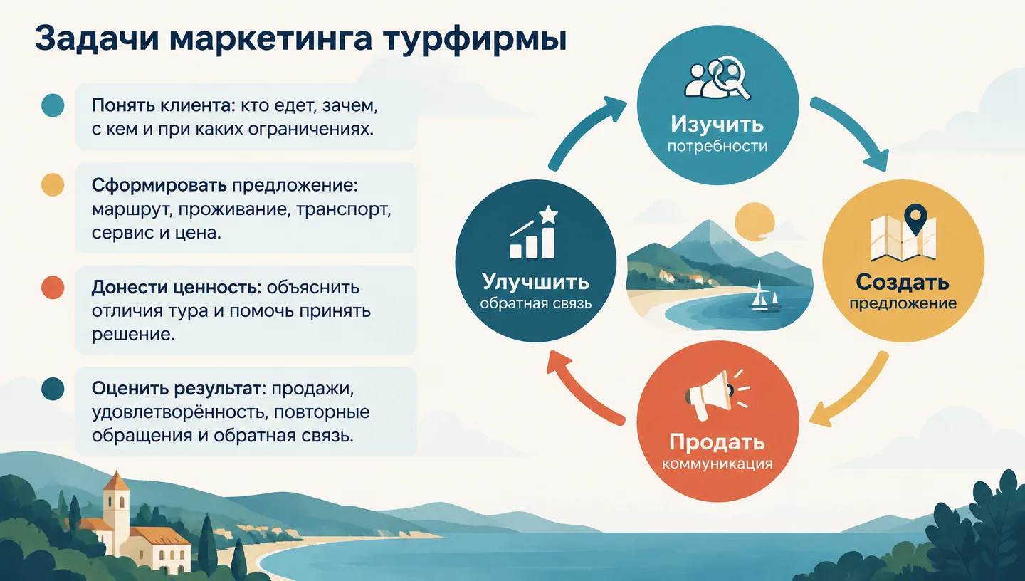 Задачи маркетинга турфирмы