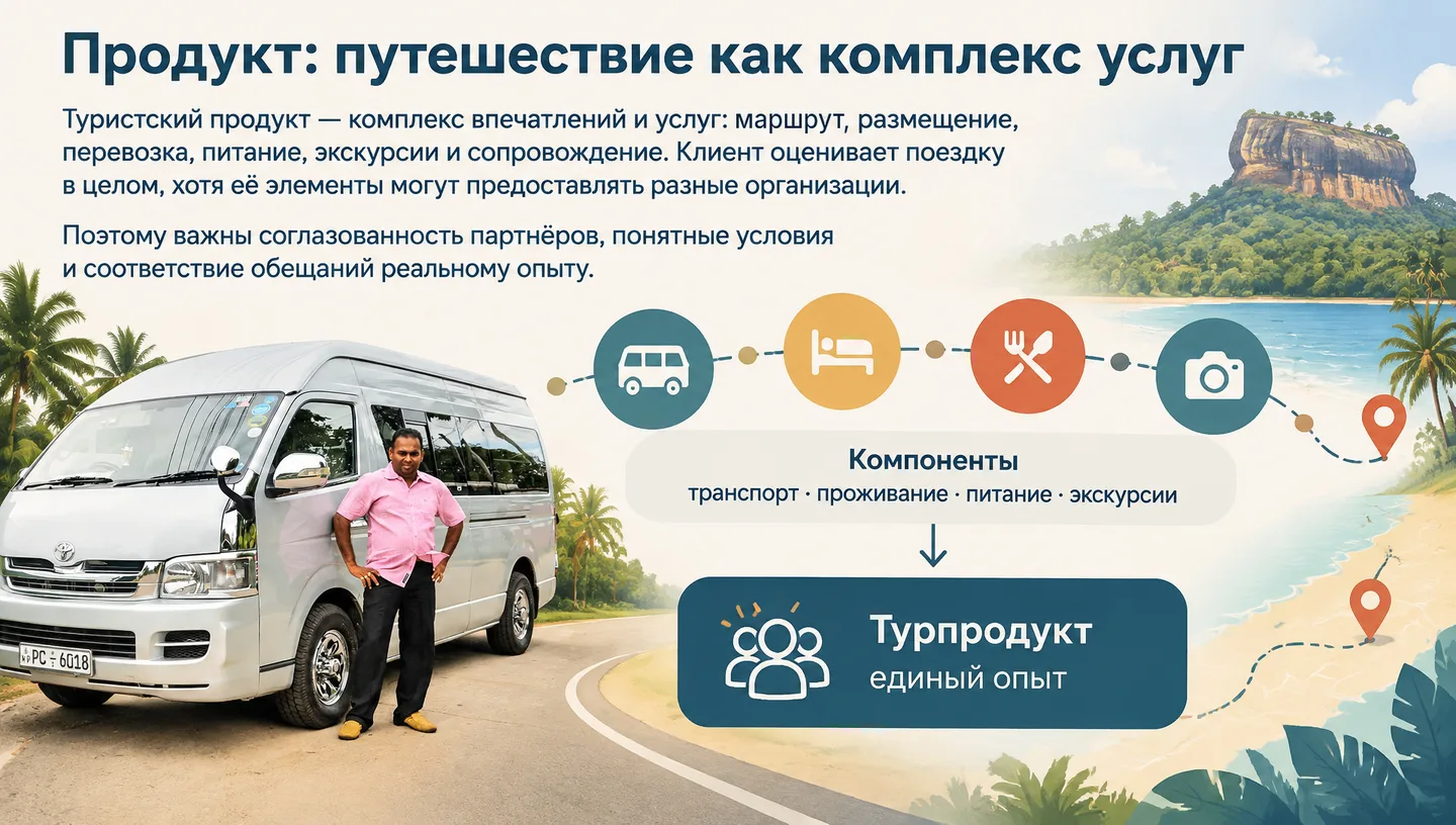 Продукт: путешествие как комплекс услуг