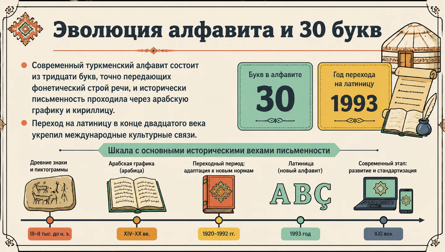 Эволюция алфавита и 30 букв
