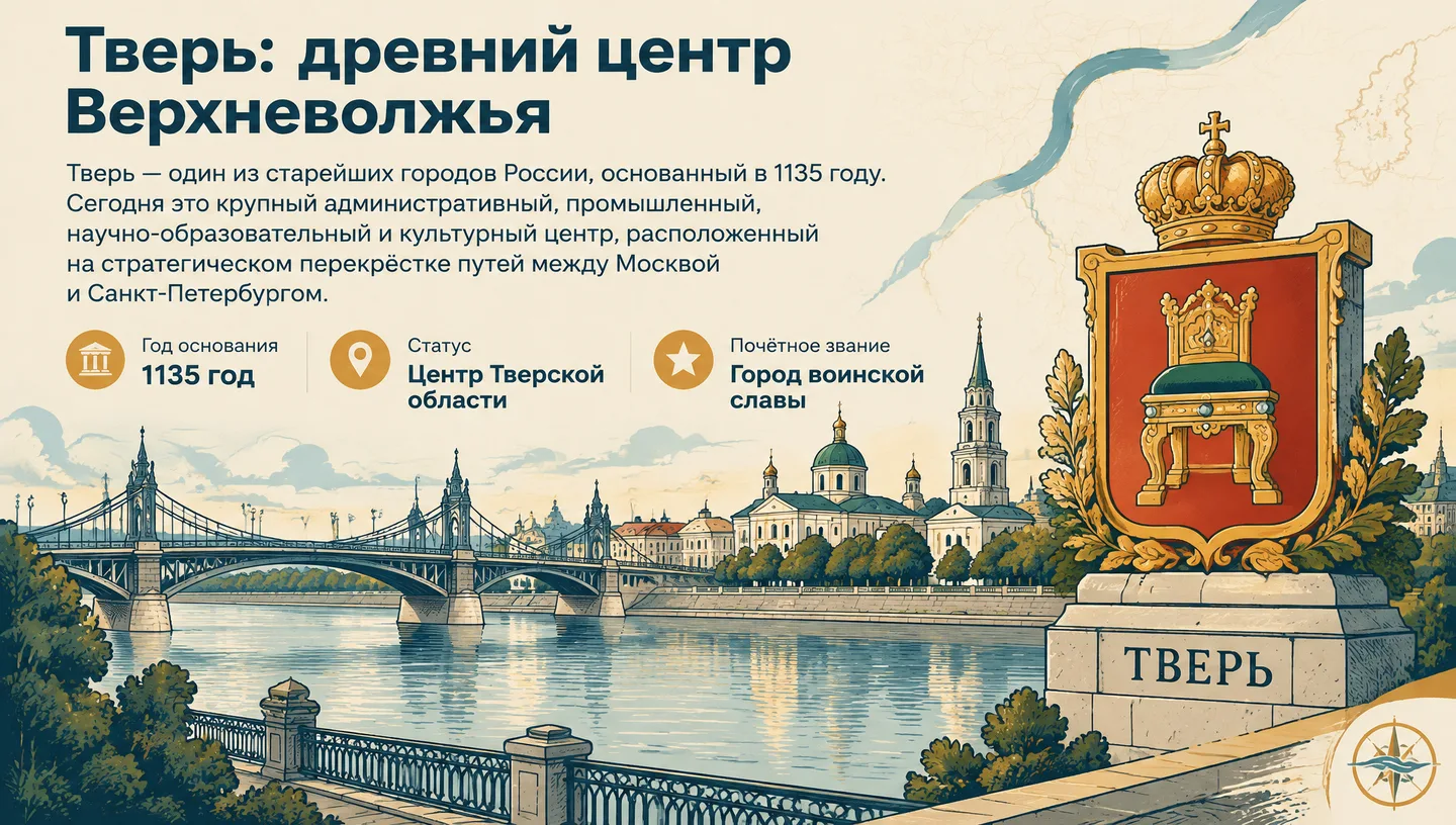 Первый слайд: Тверь: древний центр Верхневолжья
