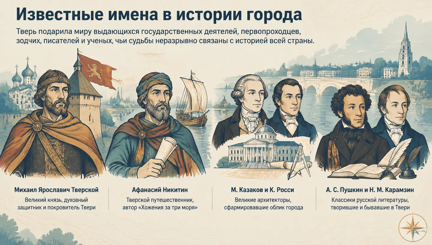 Известные имена в истории города