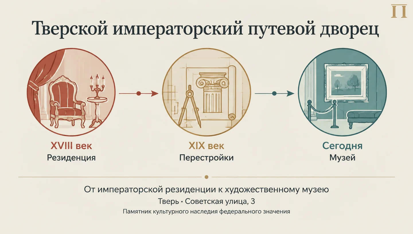 Первый слайд: Тверской императорский путевой дворец