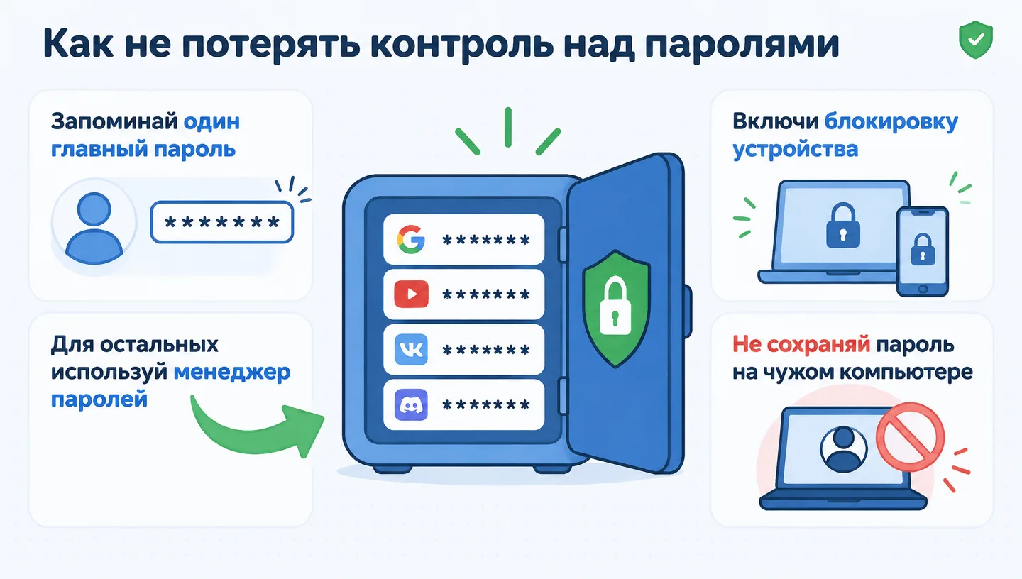Как не потерять контроль над паролями
