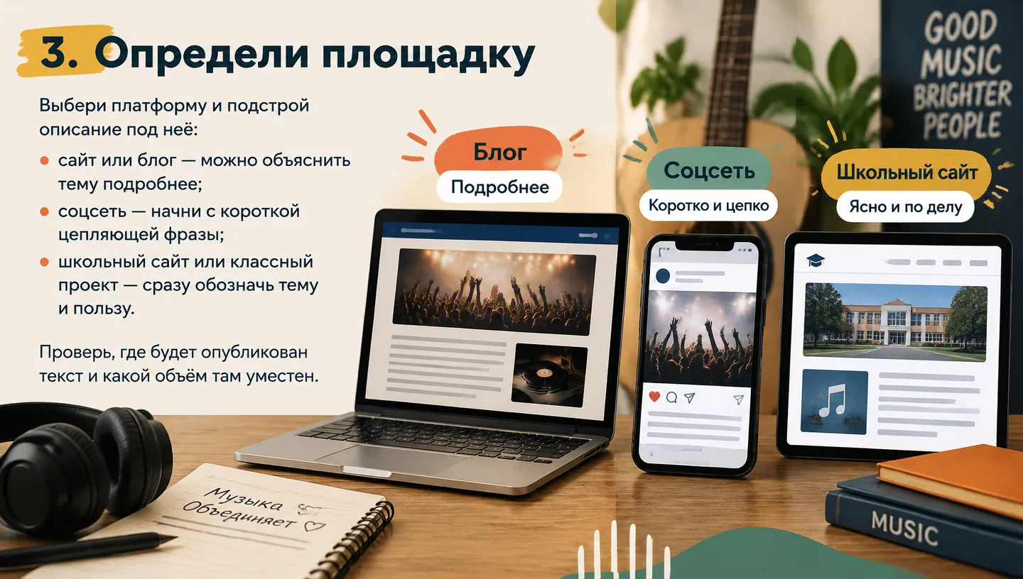 3. Определи площадку