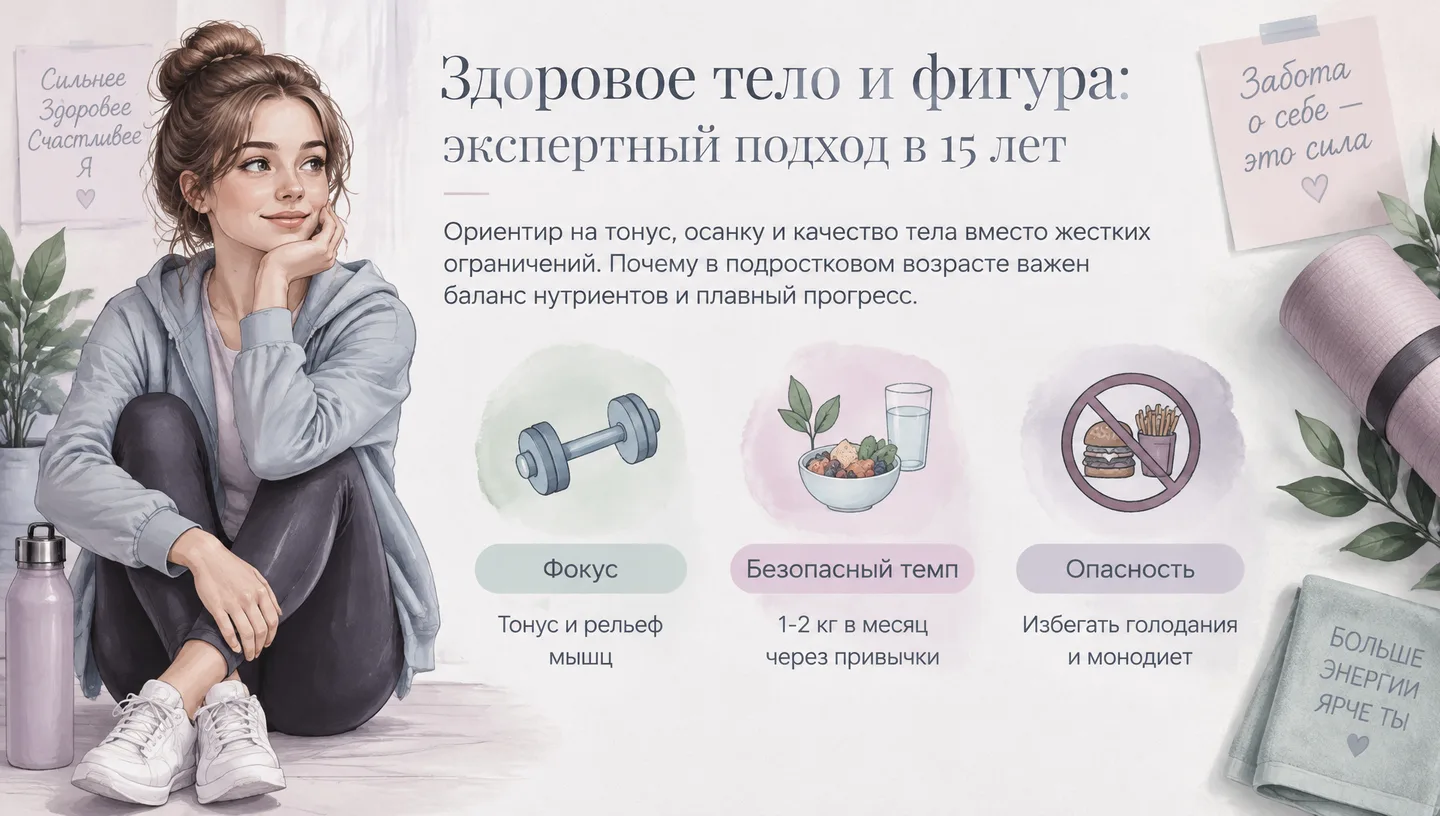 Здоровое тело и фигура: экспертный подход в 15 лет