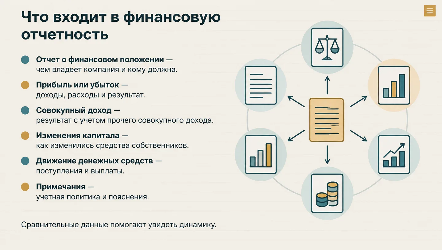 Что входит в финансовую отчетность