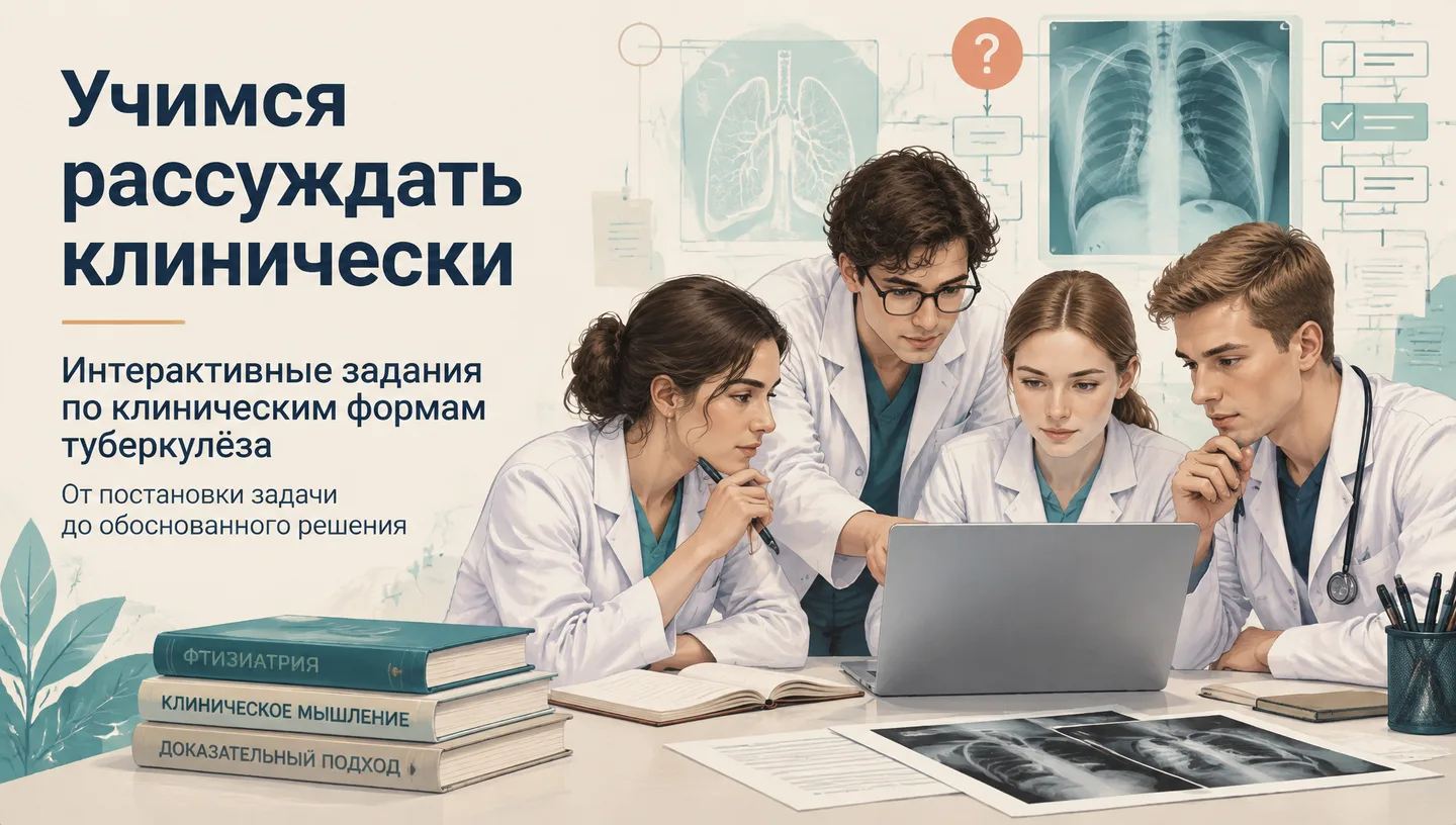 Первый слайд: Учимся рассуждать клинически