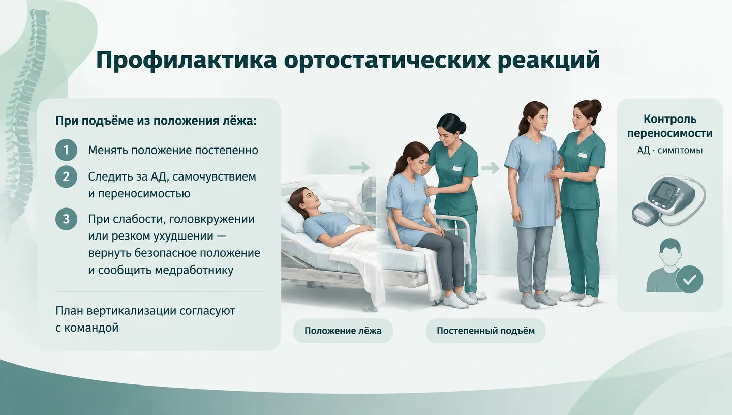 Профилактика ортостатических реакций
