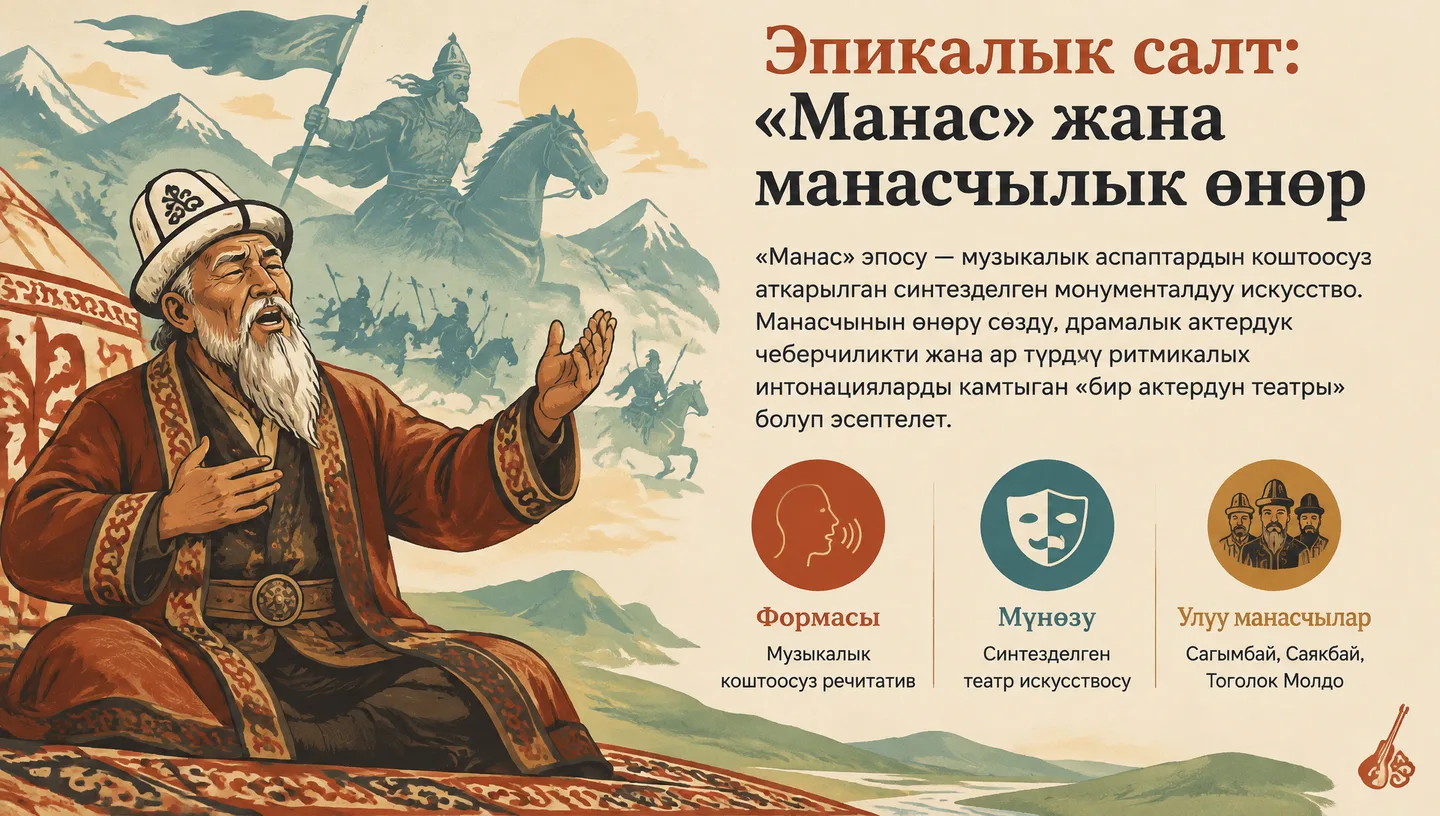 Эпикалык салт: «Манас» жана манасчылык өнөр