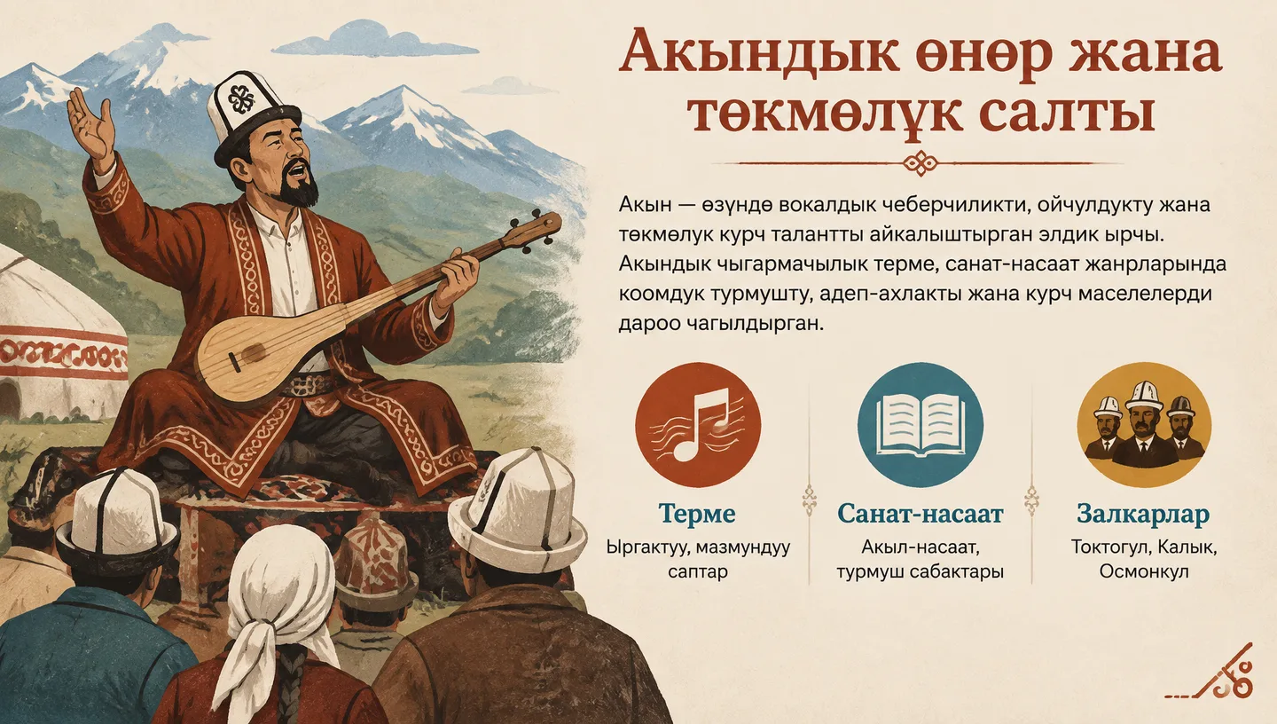 Акындык өнөр жана төкмөлүк салты