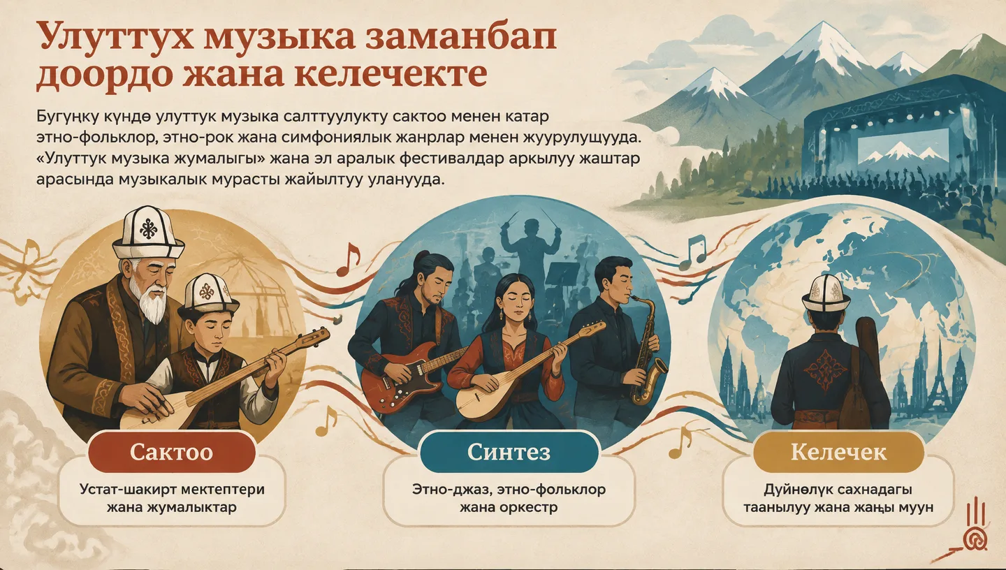 Улуттук музыка заманбап доордо жана келечекте