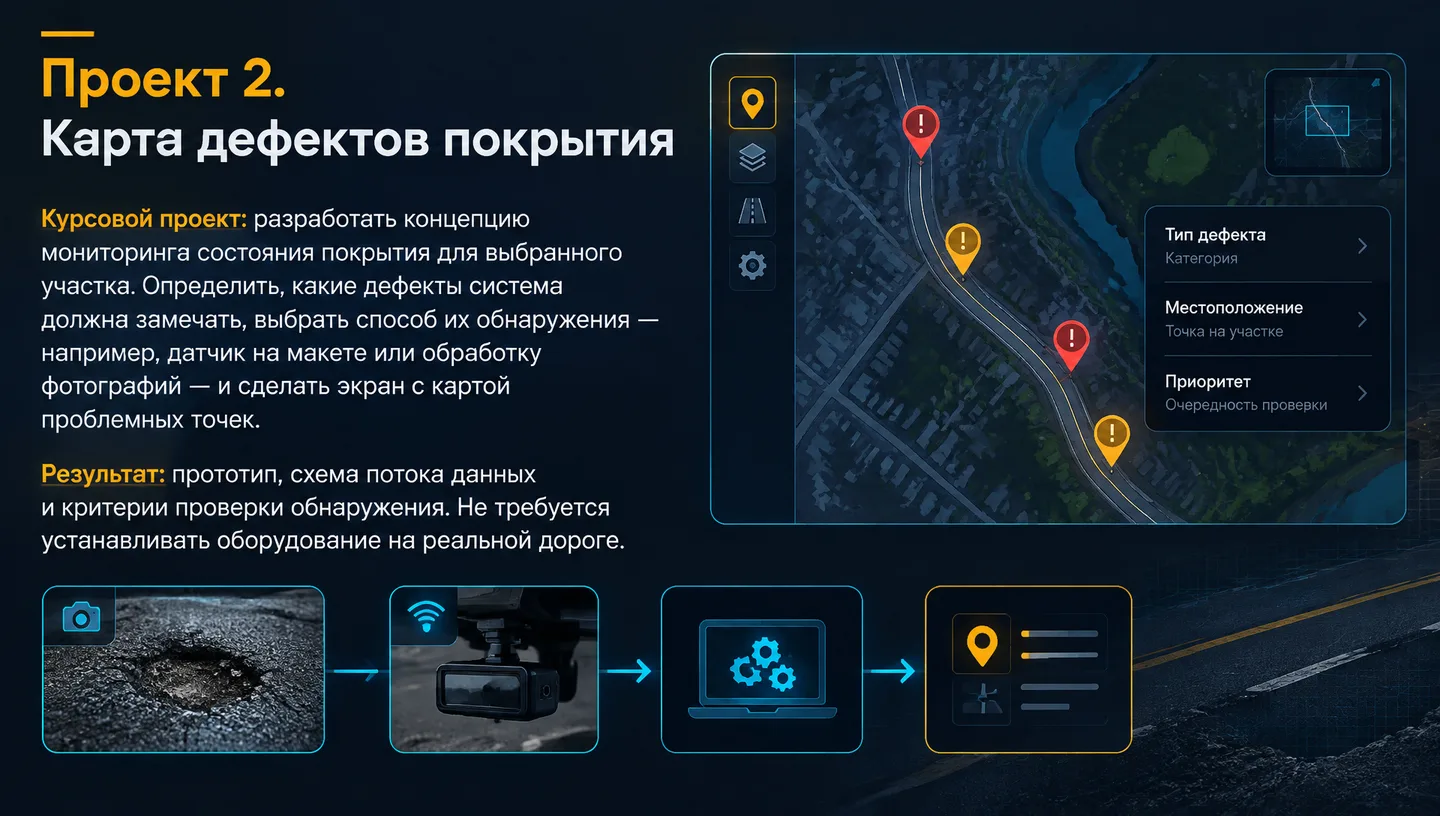Проект 2. Карта дефектов покрытия