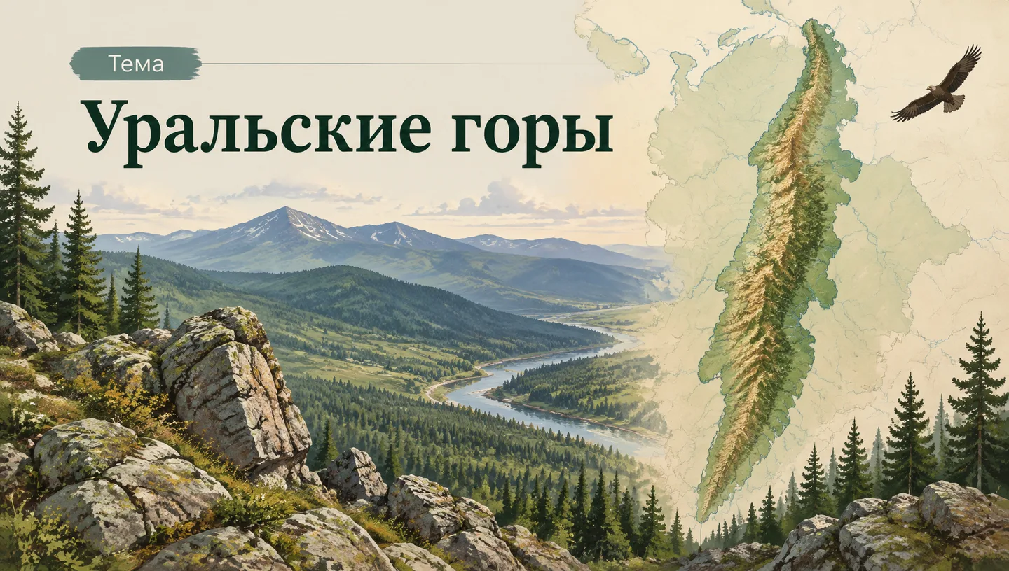 Первый слайд: Уральские горы