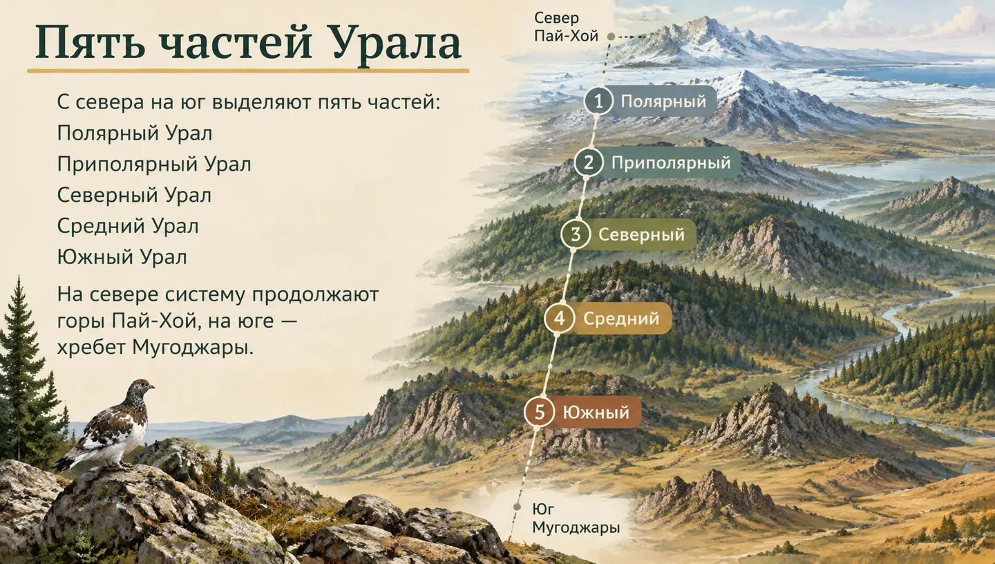 Пять частей Урала